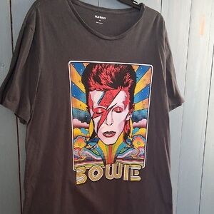 Old Navy Gray Bowie Graphic Tee